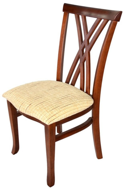 Cadeira Xis Verniz Imbuia + Cores