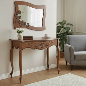 Aparador Arabesco 1 Gaveta com Moldura Entalhada Verniz Imbuia + Cores