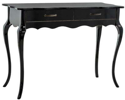 Aparador Clássico Luis XV 2 Gavetas Preto Fio de Ouro + Cores