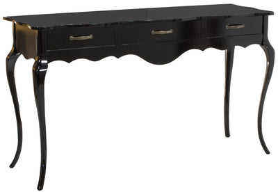 Aparador Clássico Luis XV 3 Gavetas Preto + Cores