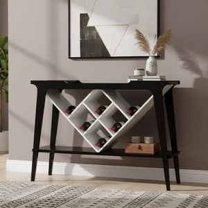 Aparador com Adega Preto com Branco + Cores