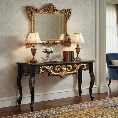 Aparador Copenhague Preto e Dourado + Cores