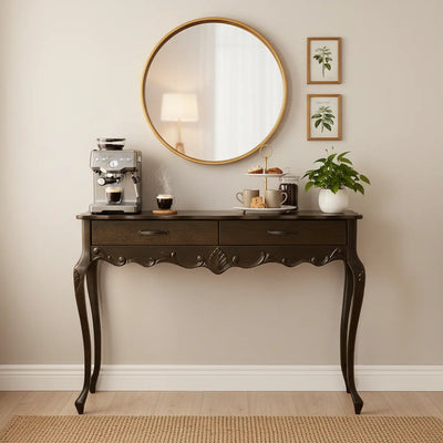 Aparador Clássico Luis XV Entalhado 2 Gavetas Capuccino + Cores