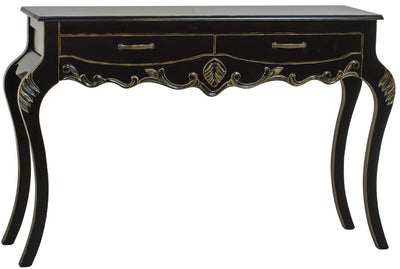 Aparador Imperatriz 2 Gavetas Preto com Dourado + Cores