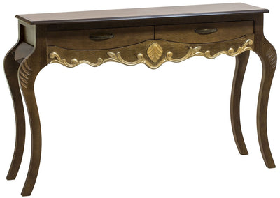 Aparador Imperatriz 2 Gavetas Verniz Imbuia com Dourado + Cores