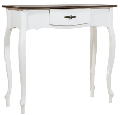 Aparador Luis XV 1 Gaveta - Branco com Tampo Imbuia + Cores