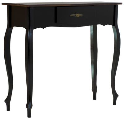 Aparador Luis XV 1 Gaveta - Preto com Tampo Imbuia + Cores