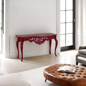 Aparador Marrocos 134cm Vermelho com Tampo Verniz + Cores