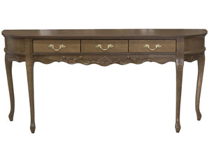 Aparador Oval Luis XV Entalhado 3 Gavetas Verniz Imbuia + Cores