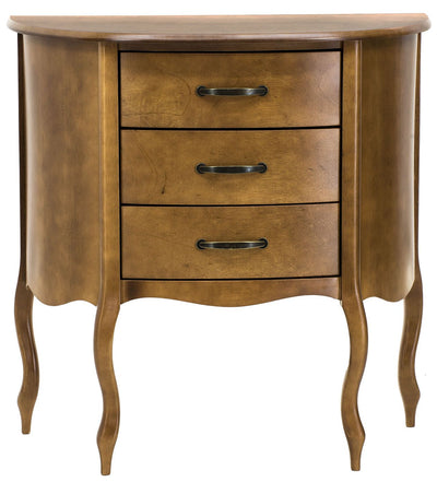 Aparador Meia Lua 3 Gavetas Imbuia + Cores