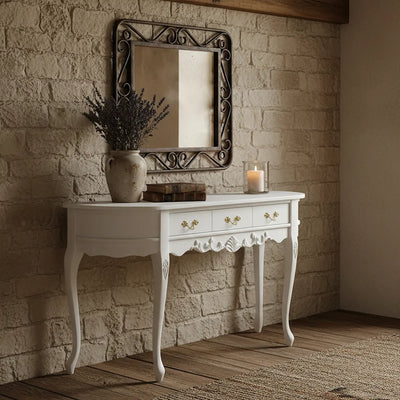 Aparador Oval Luis XV Entalhado 3 Gavetas Branco Fosco + Cores