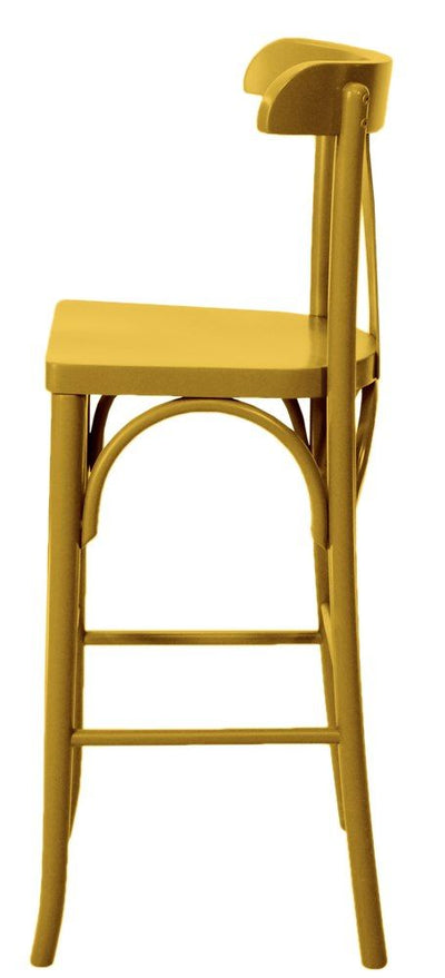 Banqueta Anatômica Alta com Encosto - Amarela + Cores