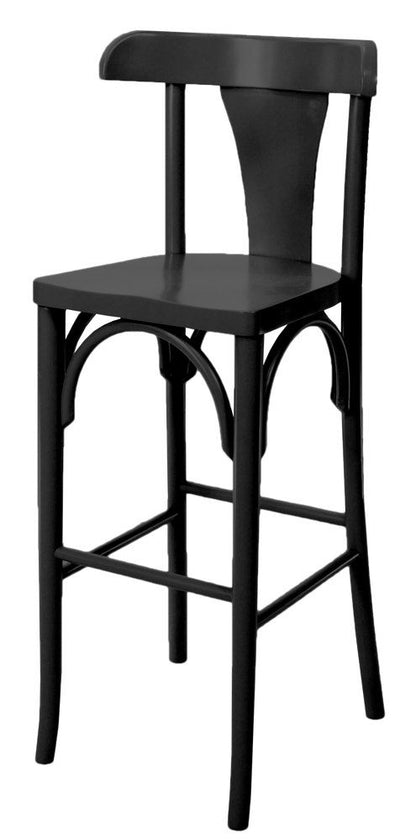 Banqueta Anatômica Alta com Encosto - Preta + Cores