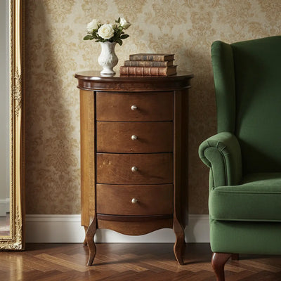 Cômoda Barrica Paris 4 Gavetas Imbuia + Cores