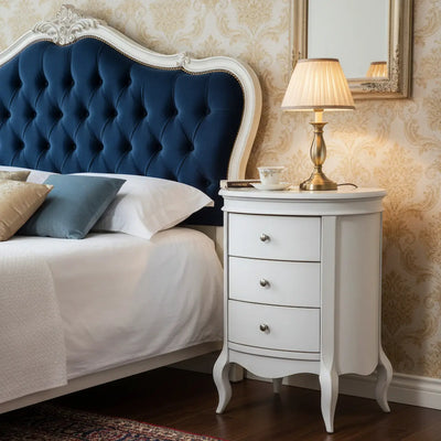 Cômoda Barrica Paris 3 Gavetas Provençal Branca + Cores