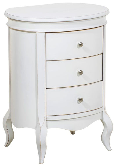 Cômoda Barrica Paris 3 Gavetas Provençal Branca + Cores