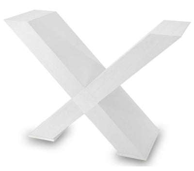 Base de Mesa X Reta - Branca + Cores