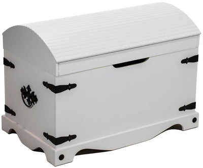 Baú com Tampo Curvo Branco + Cores