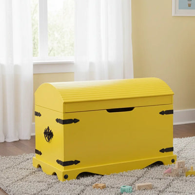 Baú com Tampo Curvo Amarelo + Cores