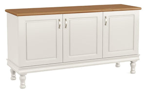 Buffet Safari 3 Portas e Gaveta 150cm - Branco e Mel + Cores