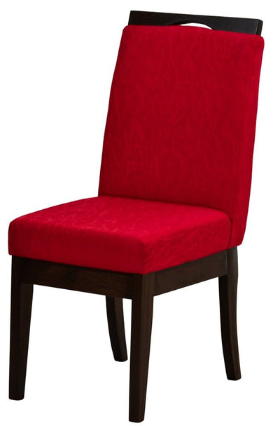 Cadeira Komfort - Capuccino com Vermelho Texturizado + Cores