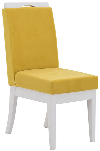 Cadeira Komfort Branca e Amarela + Cores