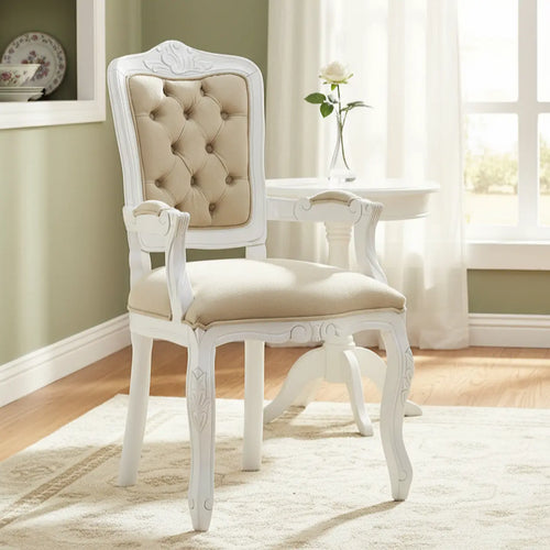 Cadeira Luis XV II Entalhada com Braço Branca com Aveludado Cinza + Cores