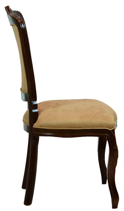Cadeira Luis XV II Entalhada sem Braço - Capuccino e Creme Amarelado + Cores