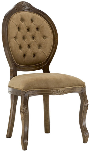 Cadeira Medalhão IV Entalhada Imbuia e Marrom Chocolate + Cores