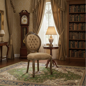 Cadeira Medalhão IV Entalhada Imbuia e Marrom Chocolate + Cores