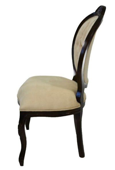 Cadeira Medalhão IV Entalhada - Capuccino e Creme + Cores