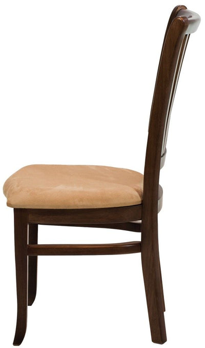 Cadeira Plaza Imbuia e Marrom Claro + Cores