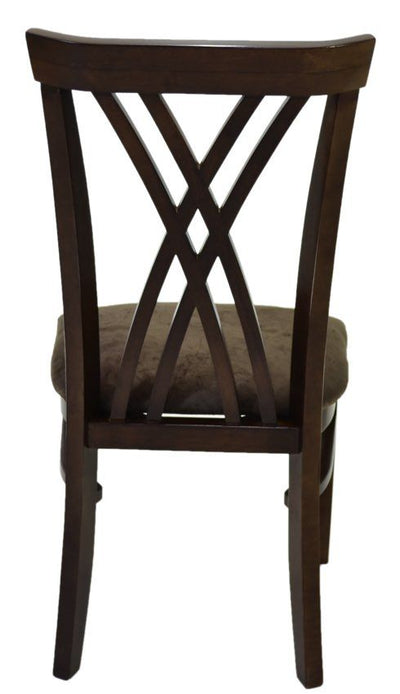 Cadeira Xis Duplo - Capuccino e Veludo Amassado Marrom + Cores