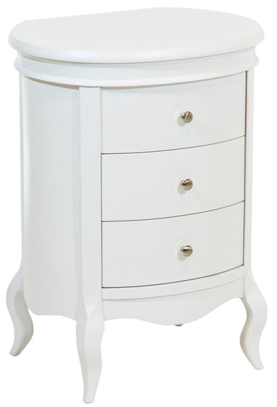 Cômoda Barrica Paris 3 Gavetas Branca + Cores