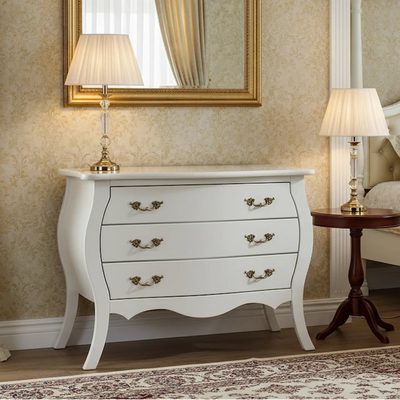 Cômoda Bombê 3 Gavetas com Puxador Ouro Velho + Cores