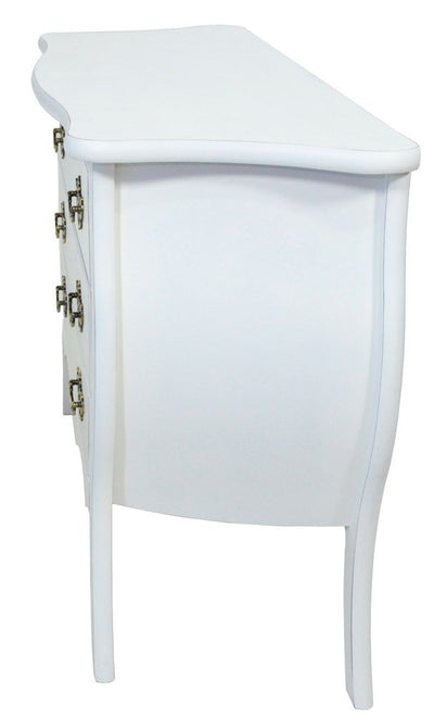 Cômoda Bombê 3 Gavetas Branco Provençal + Cores