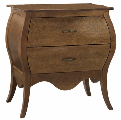 Cômoda Bombê Clássica Média 2 Gavetas Imbuia + Cores