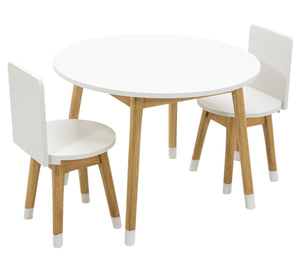 Conjunto Infantil Mesa com 1 a 4 Cadeiras Retas