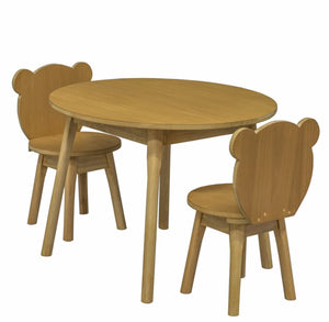 Conjunto Infantil Mesa com 1 a 4 Cadeiras Urso - Osmocolor + Cores