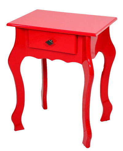 Criado Mudo 1 Gaveta - Vermelho + Cores