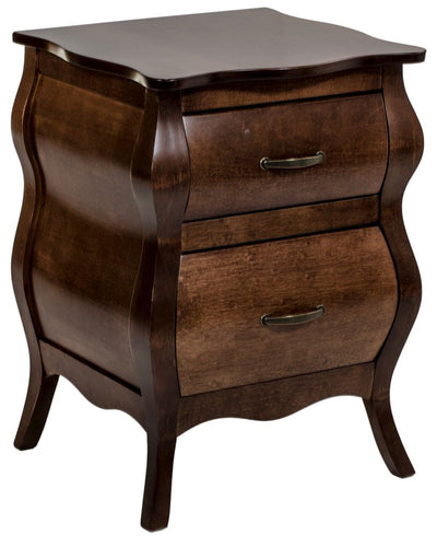 Criado Mudo Bombê Clássico 2 Gavetas Capuccino + Cores