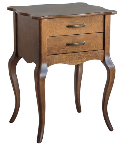 Criado Mudo Luis XV Clássico 2 Gavetas Imbuia + Cores