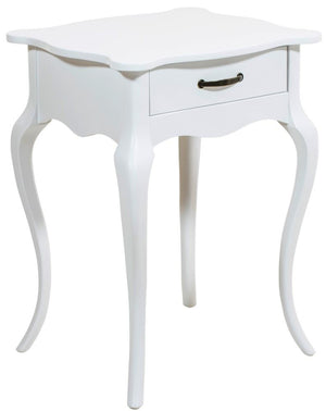 Criado Mudo Luis XV 1 Gaveta Branco + Cores