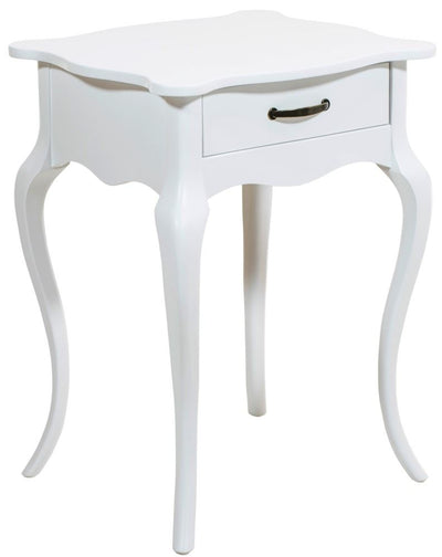 Criado Mudo Luis XV 1 Gaveta Branco + Cores