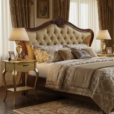 Criado Mudo Luis XV 1 Gaveta e Prateleira Dourado + Cores