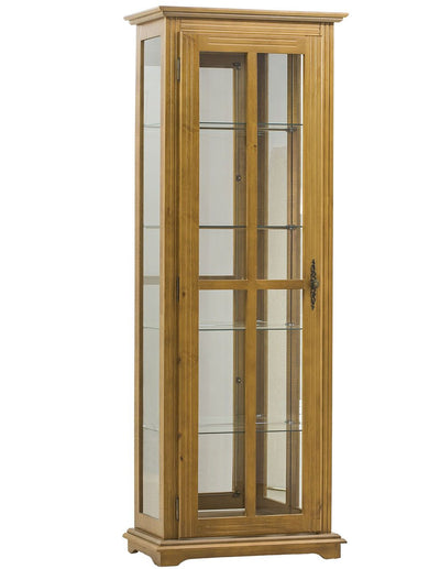 Cristaleira Reta 1 Porta Verniz Mel + Cores