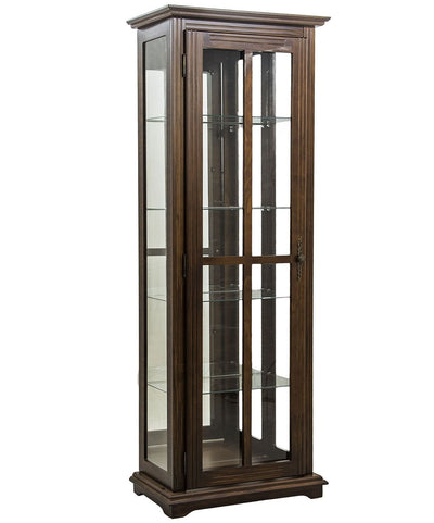 Cristaleira Reta 1 Porta Verniz Capuccino + Cores