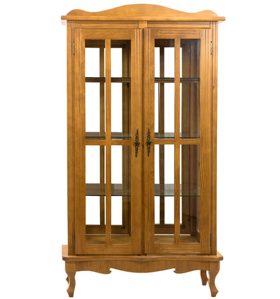 Cristaleira 2 Portas Mel Acetinado + Cores