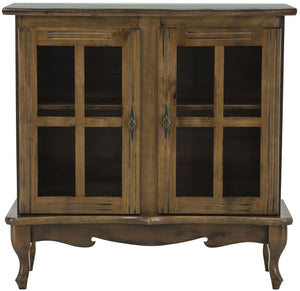 Cristaleira Horizontal Média 2 Portas Envelhecida + Cores