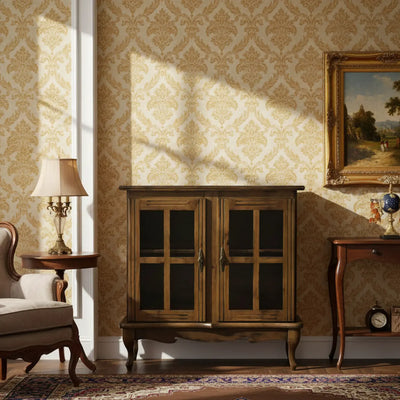 Cristaleira Horizontal Média 2 Portas Envelhecida + Cores